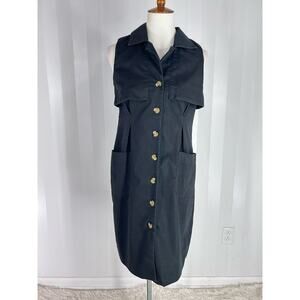 CLARI.E. Women’s Black Sleeveless Sheath Dress Sz 8